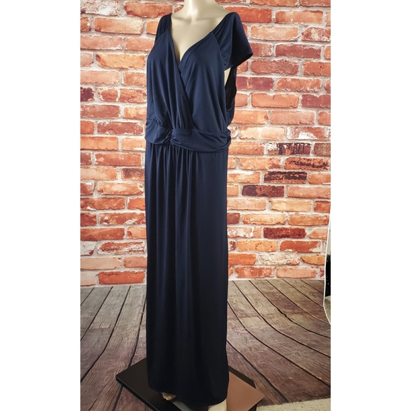 NY Collection Navy Dress Size 3X NWT - Picture 3 of 5